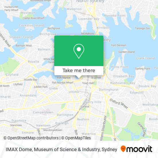 IMAX Dome, Museum of Science & Industry map