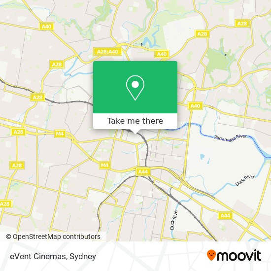 eVent Cinemas map