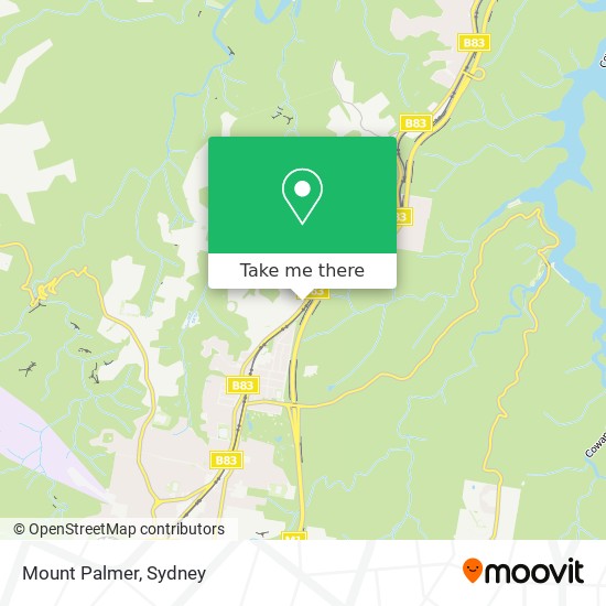 Mapa Mount Palmer