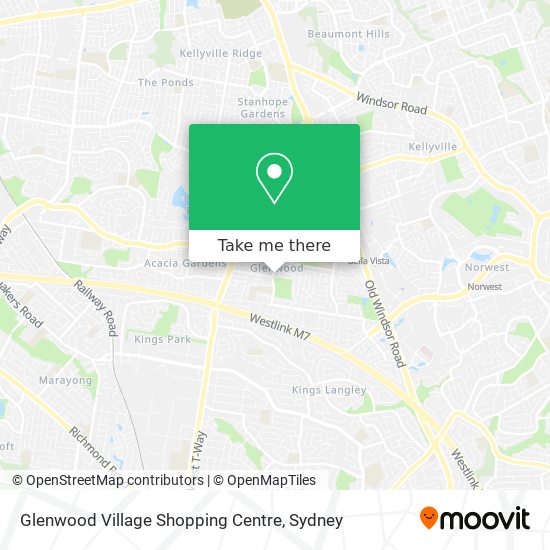 Glenwood Village Shopping Centre map