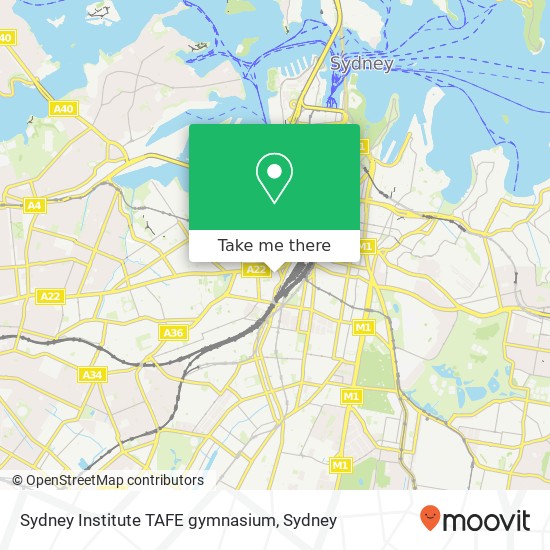 Sydney Institute TAFE gymnasium map