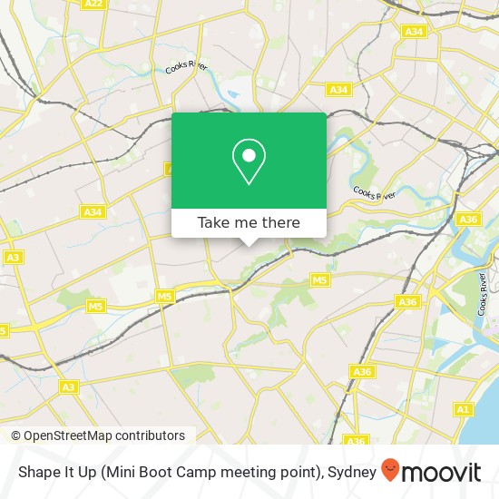 Shape It Up (Mini Boot Camp  meeting point) map