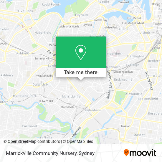 Mapa Marrickville Community Nursery