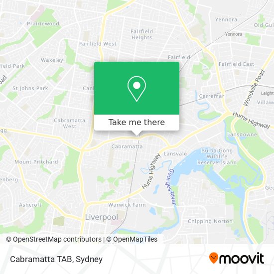 Cabramatta TAB map