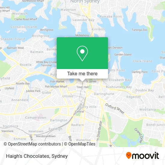 Haigh's Chocolates map