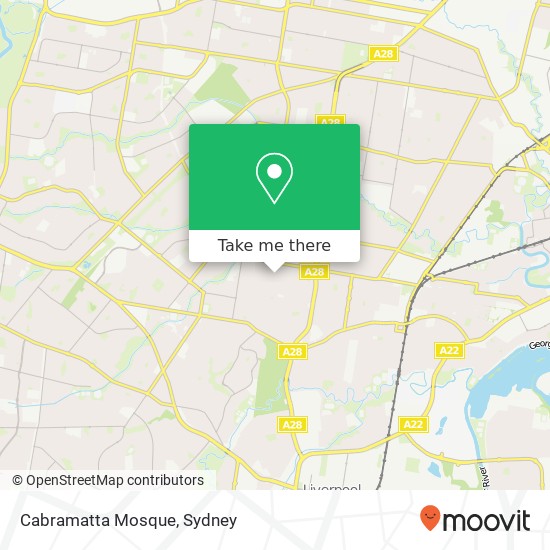 Cabramatta Mosque map