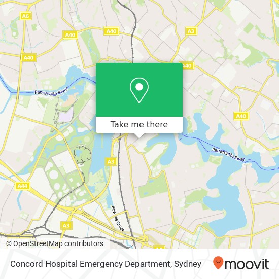 Mapa Concord Hospital Emergency Department