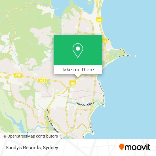 Sandy's Records map