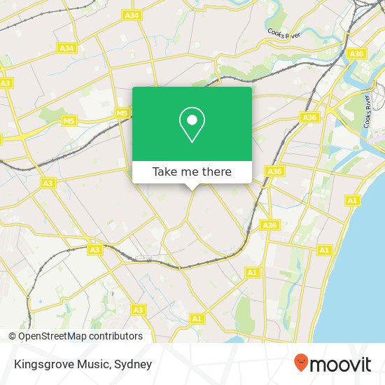 Kingsgrove Music map