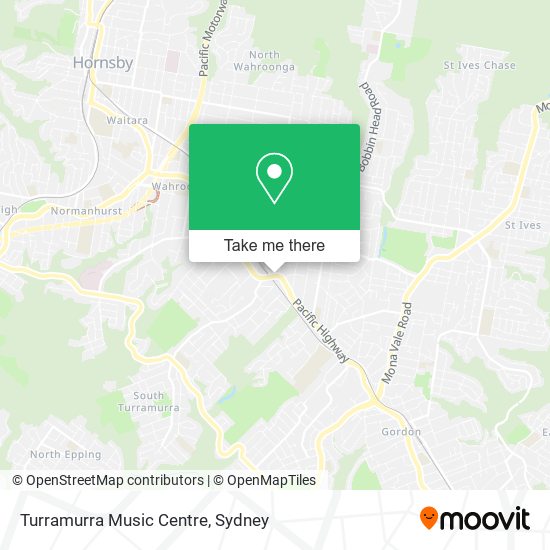 Mapa Turramurra Music Centre