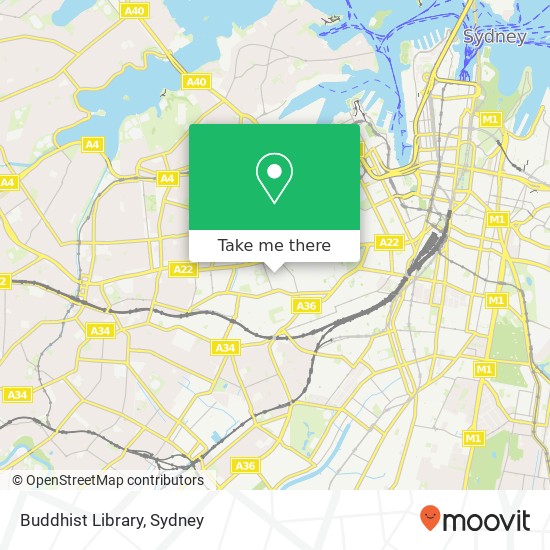 Buddhist Library map