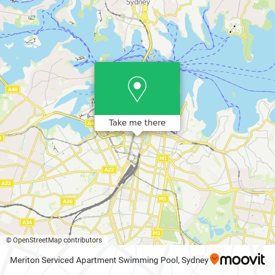 Meriton Serviced Apartment Swimming Pool map