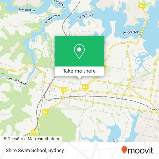 Shire Swim School map