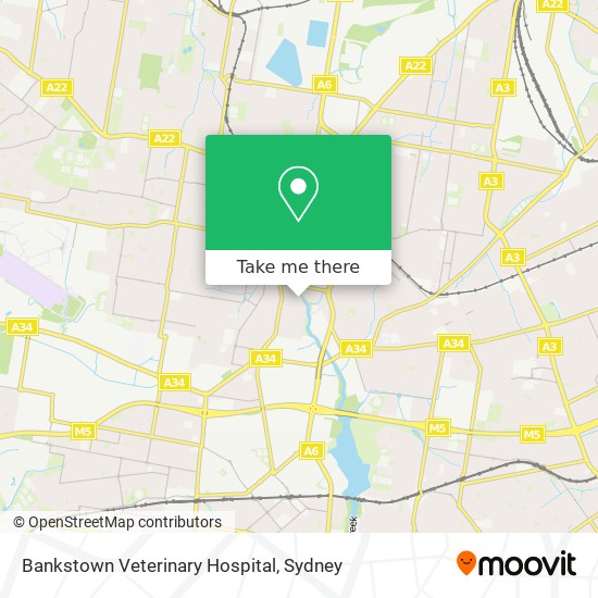 Bankstown Veterinary Hospital map