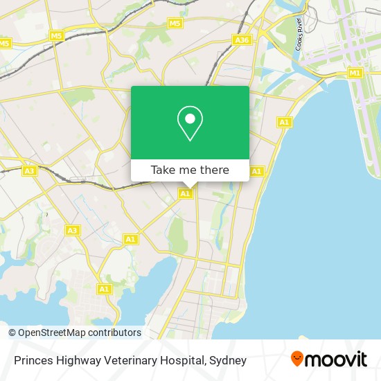Princes Highway Veterinary Hospital map