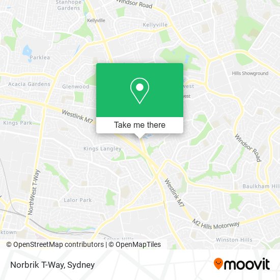 Mapa Norbrik T-Way