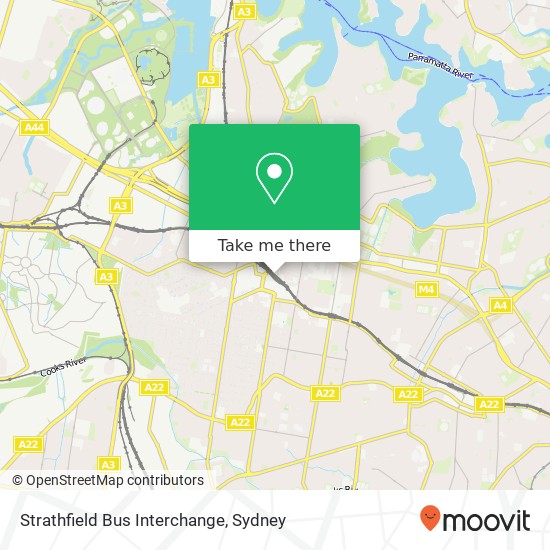 Strathfield Bus Interchange map