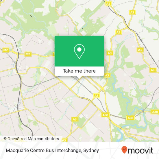 Macquarie Centre Bus Interchange map