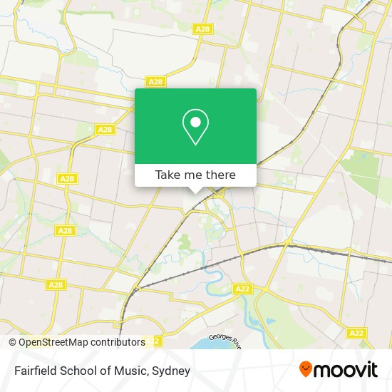 Fairfield School of Music map