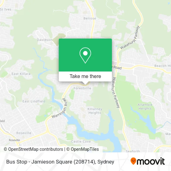 Bus Stop - Jamieson Square (208714) map