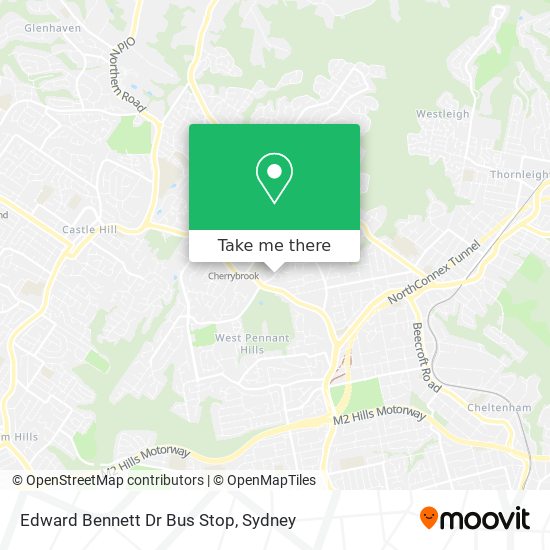 Mapa Edward Bennett Dr Bus Stop