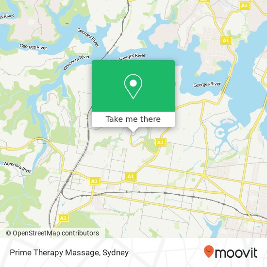 Prime Therapy Massage map