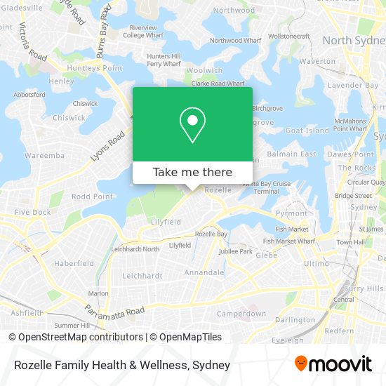 Rozelle Family Health & Wellness map