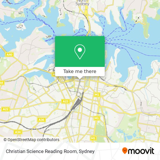 Mapa Christian Science Reading Room