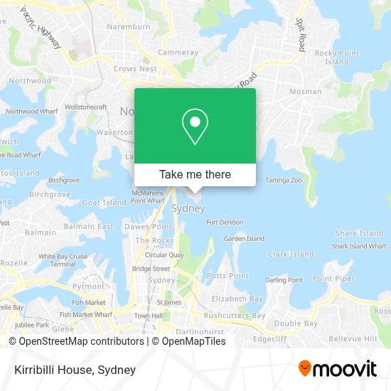 Kirribilli House map