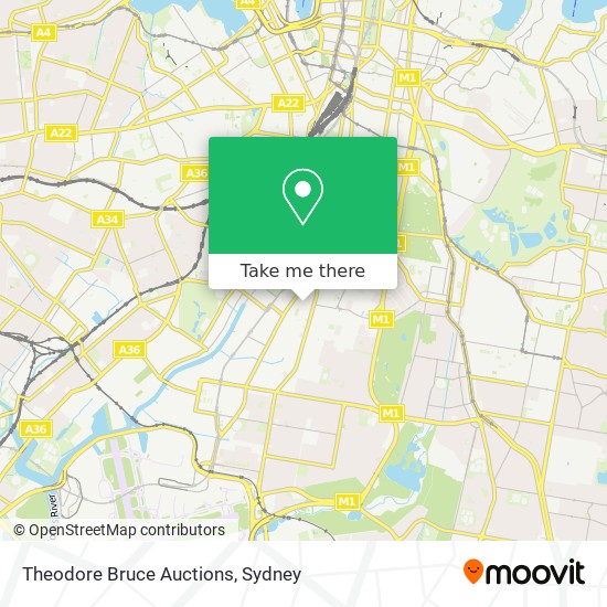 Theodore Bruce Auctions map