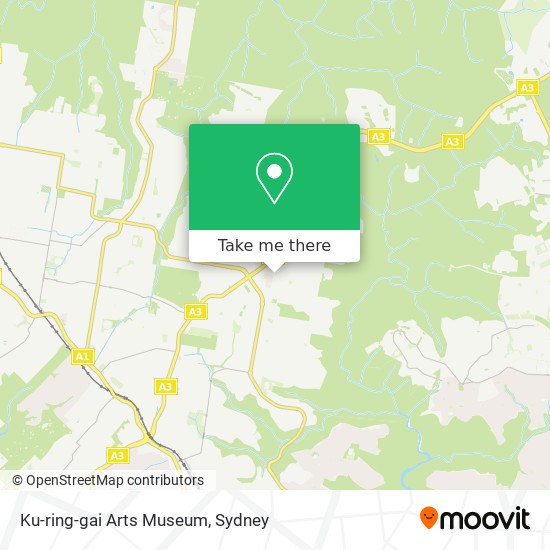 Ku-ring-gai Arts Museum map