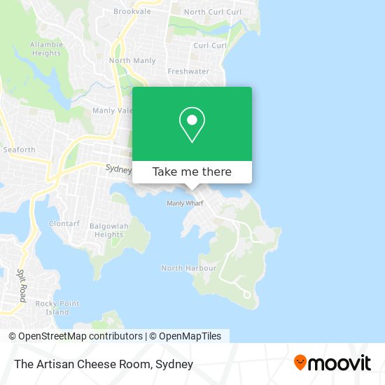The Artisan Cheese Room map