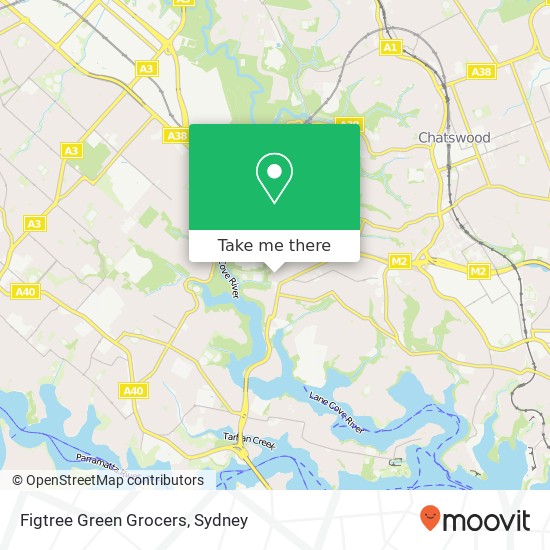 Figtree Green Grocers map