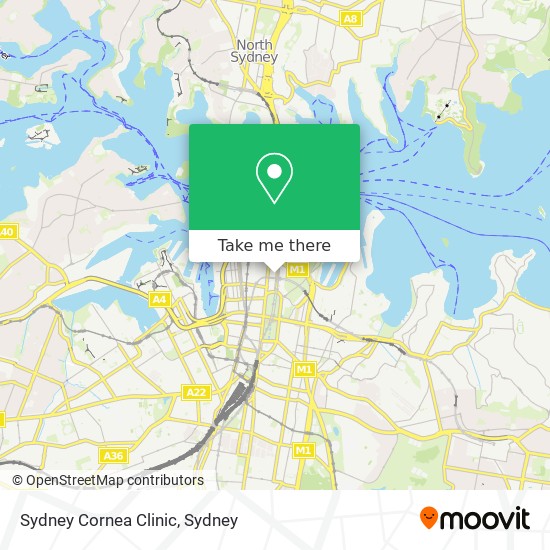 Mapa Sydney Cornea Clinic