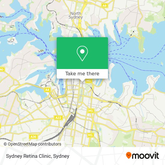 Mapa Sydney Retina Clinic