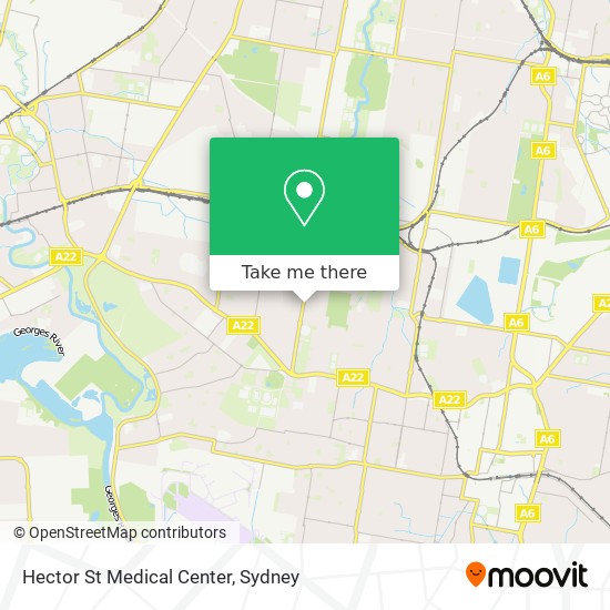 Mapa Hector St Medical Center