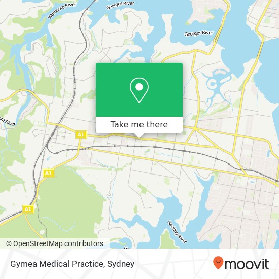 Gymea Medical Practice map