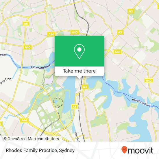Rhodes Family Practice map
