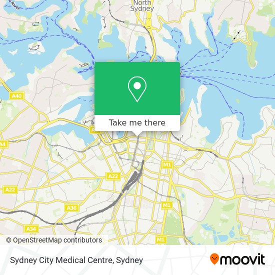 Sydney City Medical Centre map