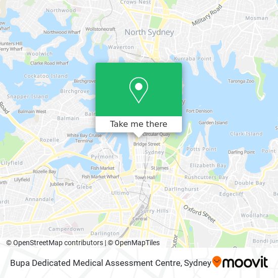 Bupa Dedicated Medical Assessment Centre map