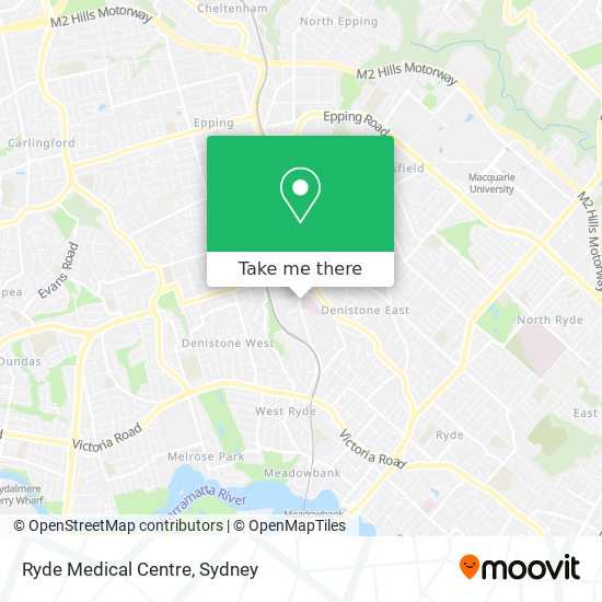 Mapa Ryde Medical Centre