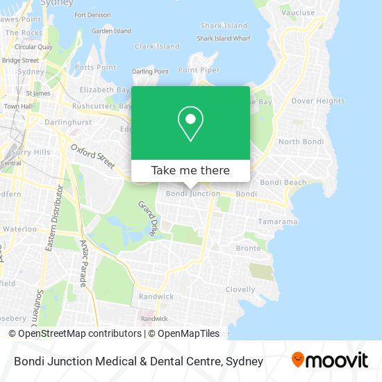 Bondi Junction Medical & Dental Centre map