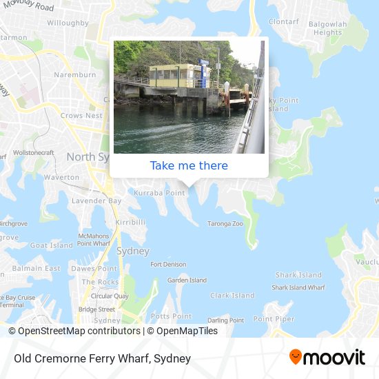 Old Cremorne Ferry Wharf map