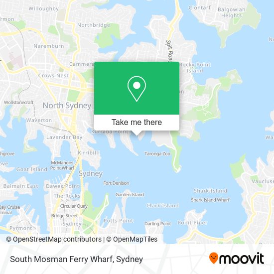 Mapa South Mosman Ferry Wharf