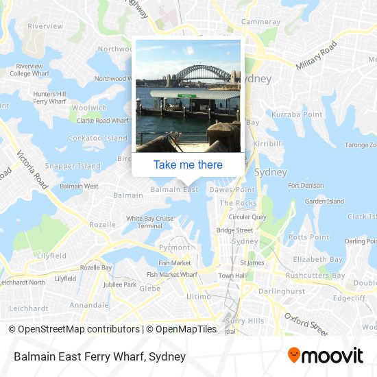 How to to Balmain East Ferry Wharf Sydney by Bus, or Ferry?