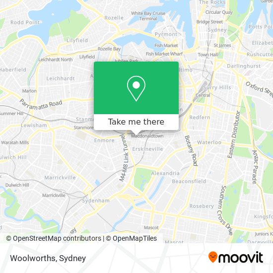 Mapa Woolworths