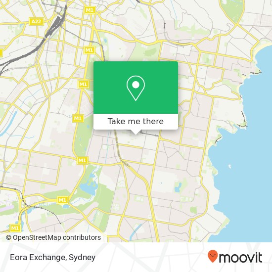 Mapa Eora Exchange