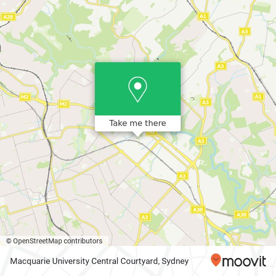 Macquarie University Central Courtyard map