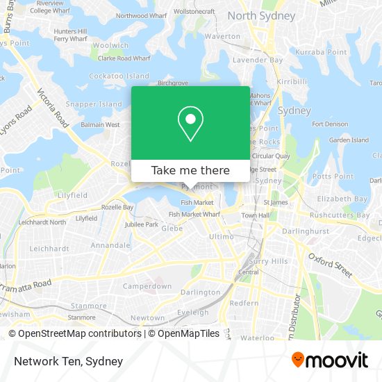 Network Ten map