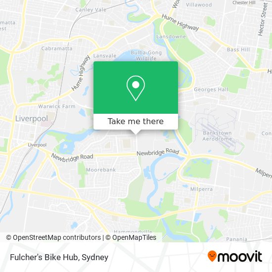 Mapa Fulcher's Bike Hub